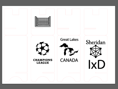 This is how it looked like in illustrator